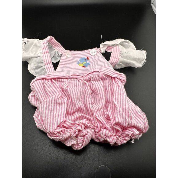 Vtg 1980s Doll Clothes TLC Overalls Dress Some Need Repair Unbranded 5 Pieces - Picture 5 of 16